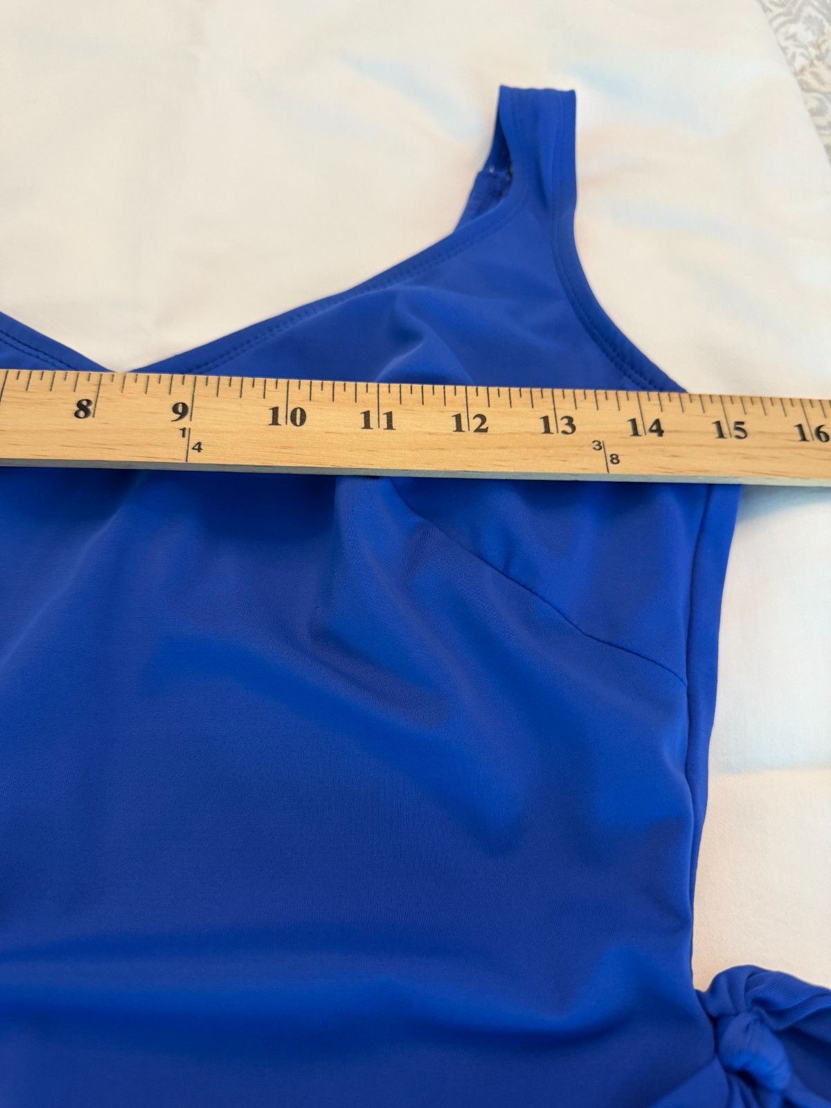 Vintage Roxanne Classics One Piece Swimsuit Bra Sized 10 / 34C Blue
