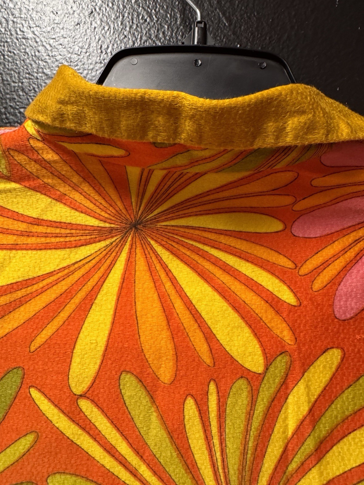 Vintage 1960s Alex Coleman Button Down Psychedelic Shirt Measurements In Photos!