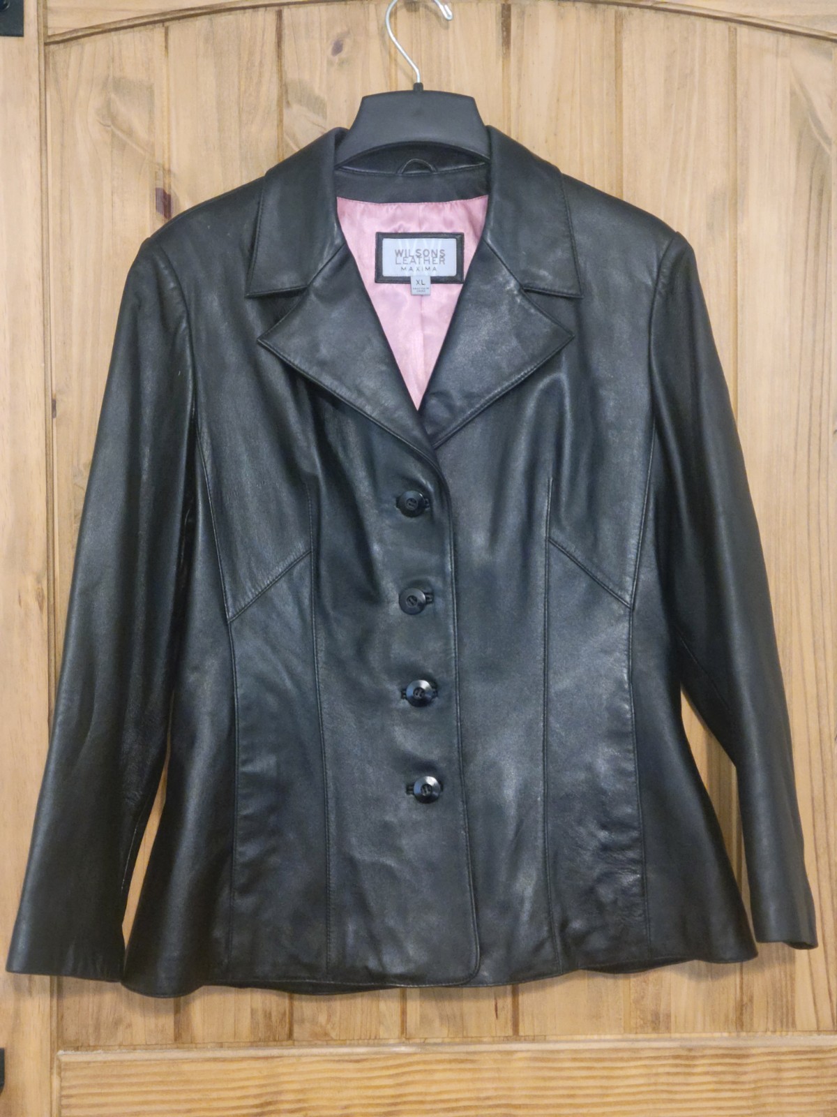 Vintage Wilsons Leather Maxima Classic Buttery Soft Black Leather Jacket XL