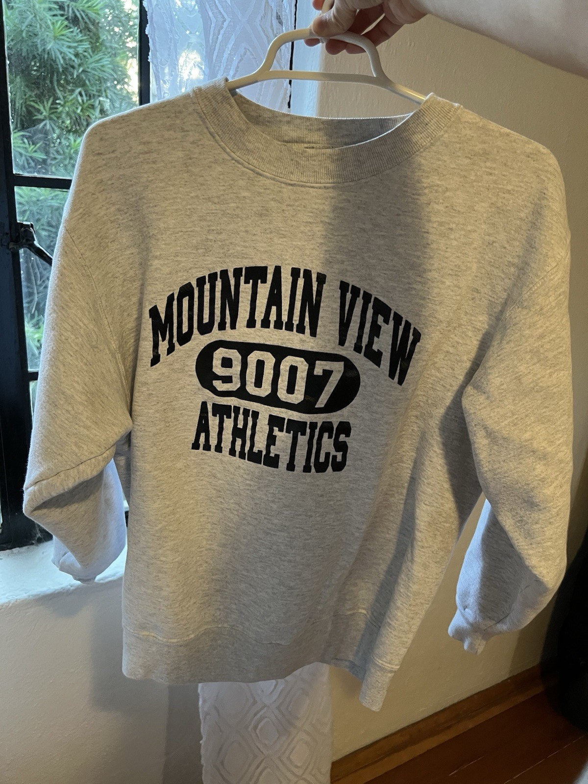 VTG Heavyweight Sweatshirt Small Heather Gray Crew Neck Made in USA 90s Cotton