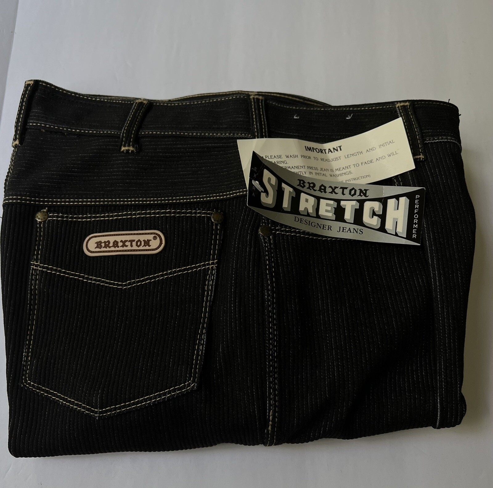 Vintage Braxton Stretch Pants Western Sz 16 Runs Small see description NWT
