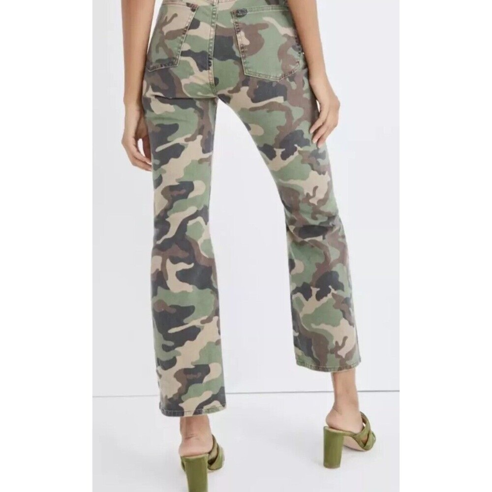 NWT $298 Veronica Beard Carly Kick Flare High Rise Jeans Camo Women’s 26