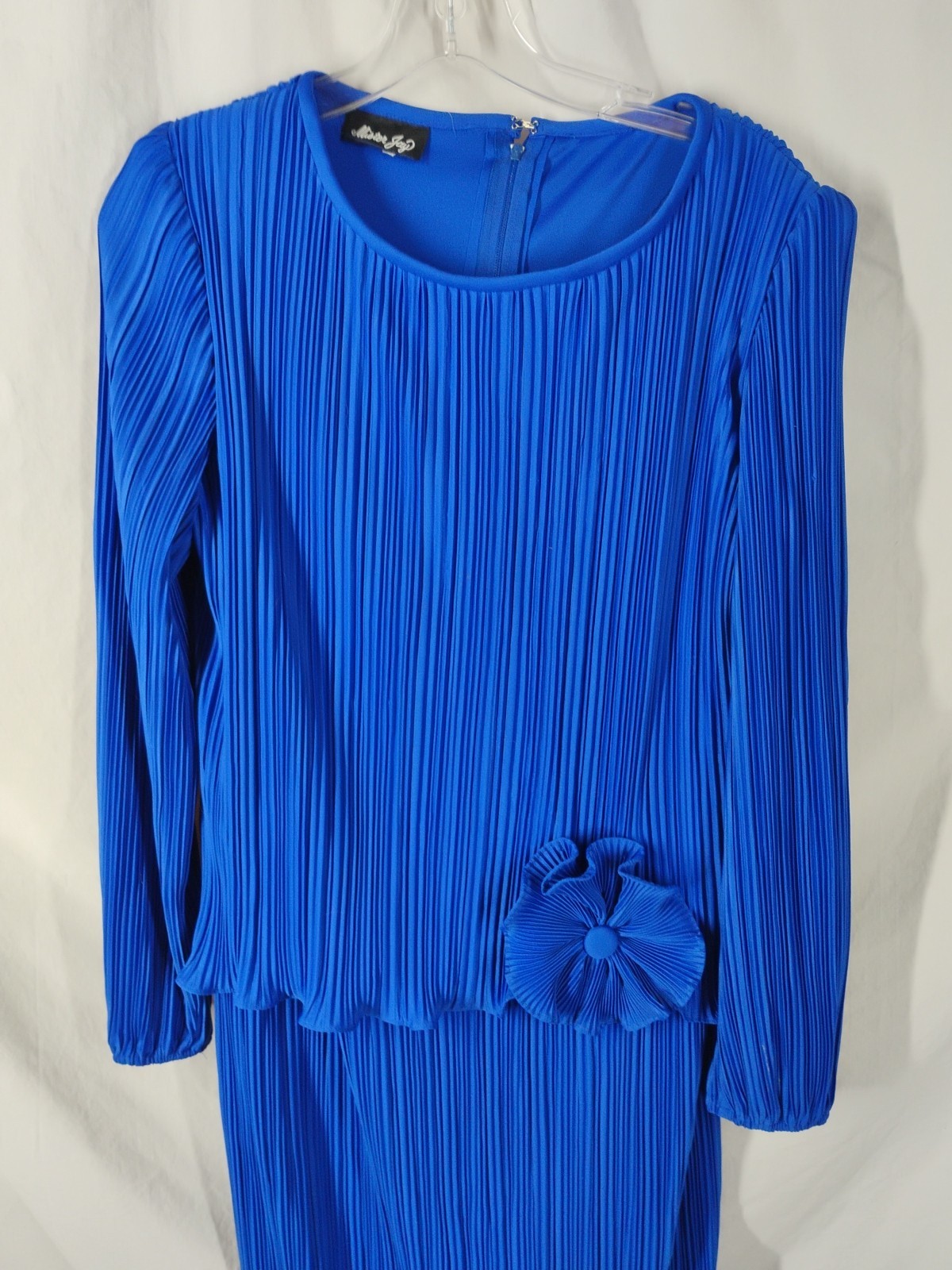 Vintage 80s Mister Jay Women’s MEDIUM Blue Dress Long