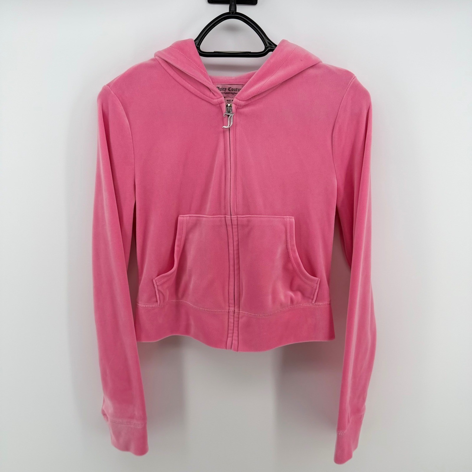 Juicy Couture Pink Velour Tracksuit Set Small Rhinestone Juicy Y2K Hoodie Pants