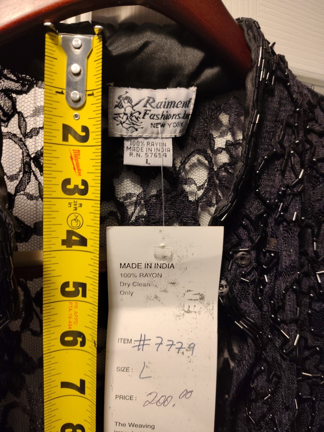 Raiment Fashions Inc NWT Marked $200 1980s New York Fashion Woman’s Vintage