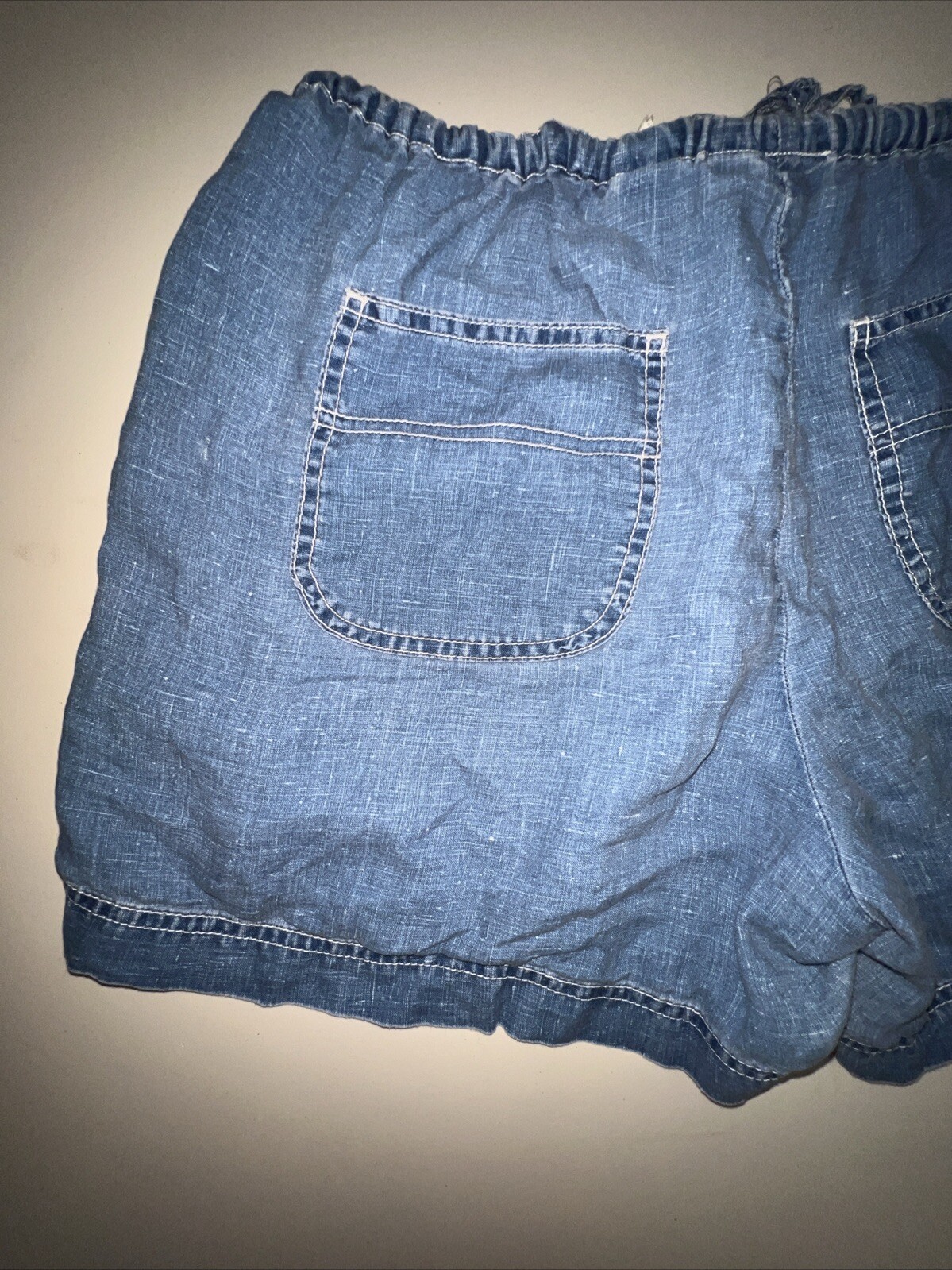 Vintage Compagnie Internationale Express Shorts Women’s Linen Blue Large