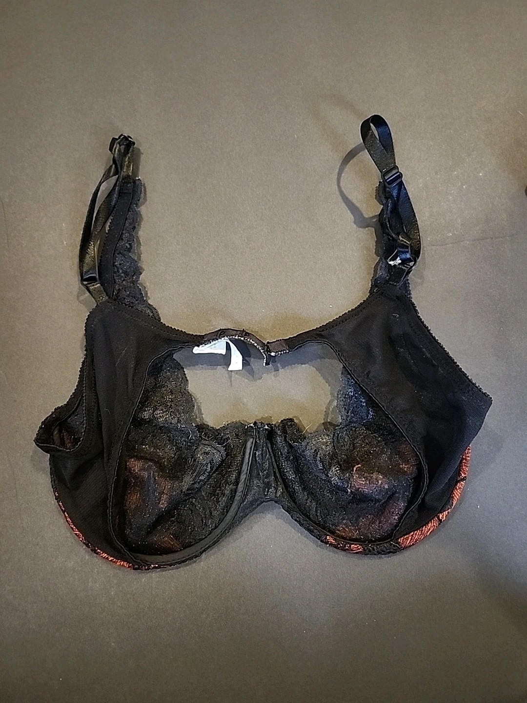 Vtg Victoria’s Secret Second Skin & Lace Multicolor Underwire Bra Size 36B