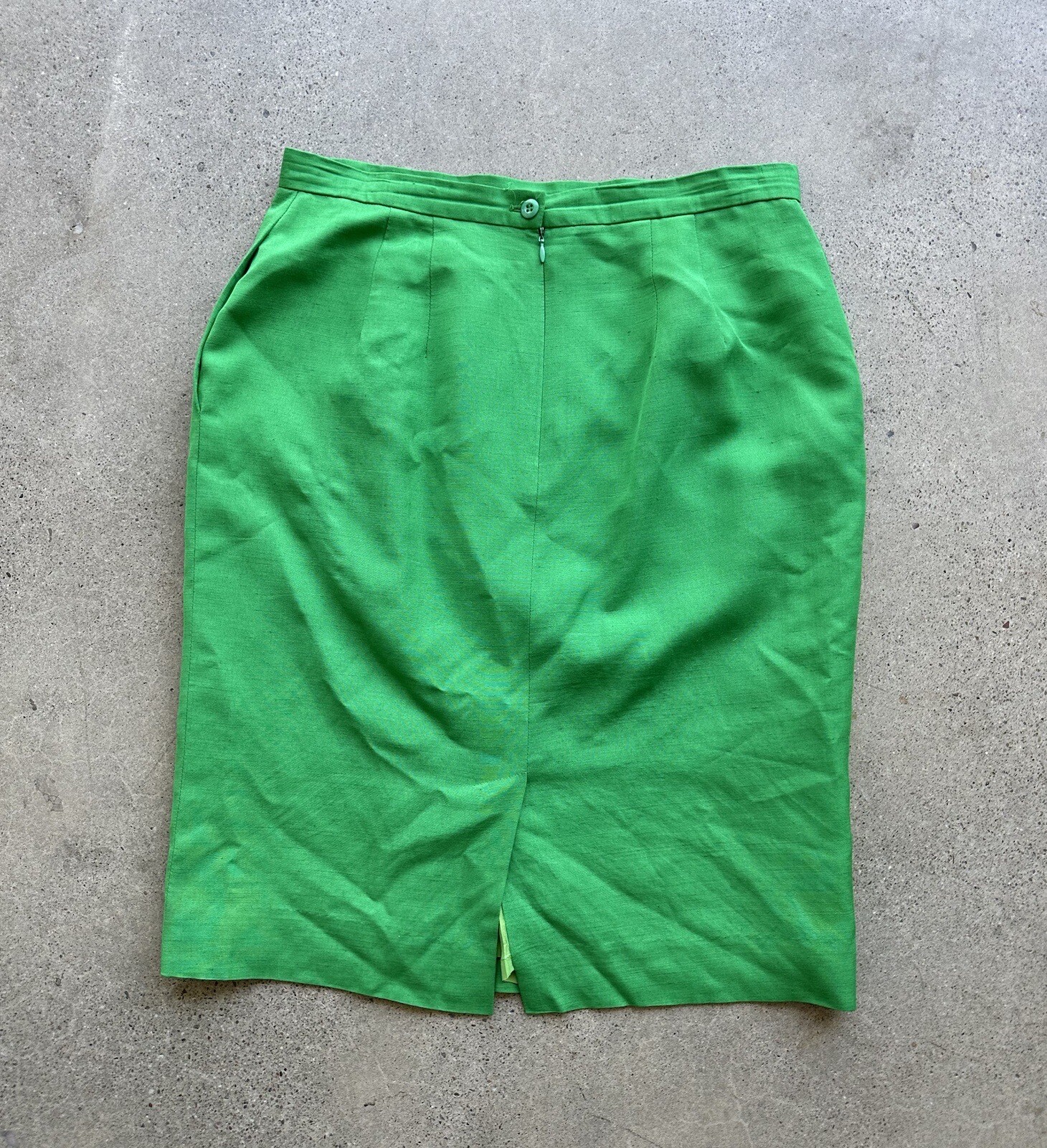 Vintage PSI Couture Green Saint Patricks Blazer & Skirt Set Sz 14 Union Made USA