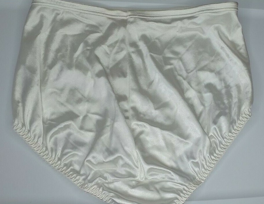 BEAUTIFUL VINTAGE BALI CONTROL TOP PANTIES UP 17% LYCRA LACY SATIN SIZE XL 31/32
