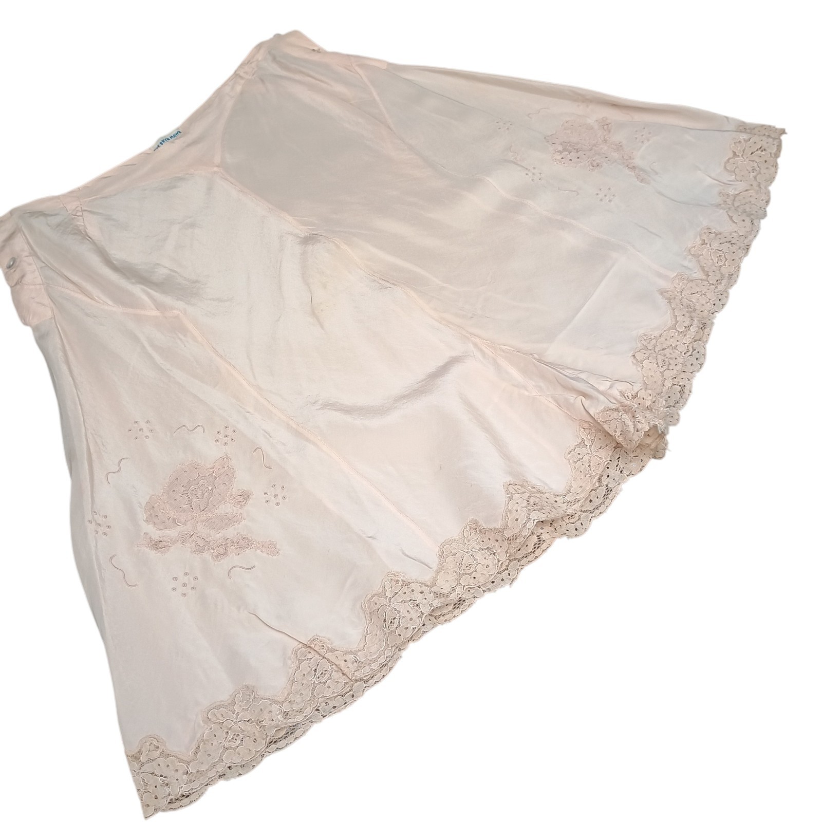 Vintage 20’s/30s The Bryn Mawr Silk & Lace Tap Pants Lingerie Light Pink S