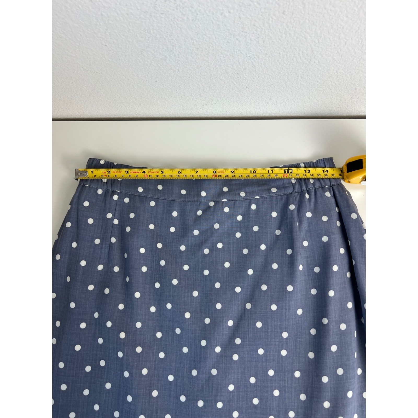 VTG 80s Retro Modest Polka Dot Skirt Suit EU40 US 8/10 Button Front 2 Piece Set