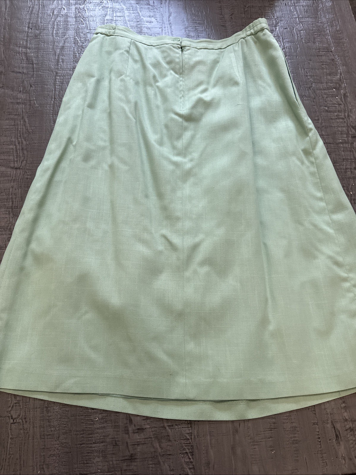 Vintage E.H Woods Skirt suit set Light Green Size 16 jacket shirt skirt Lined