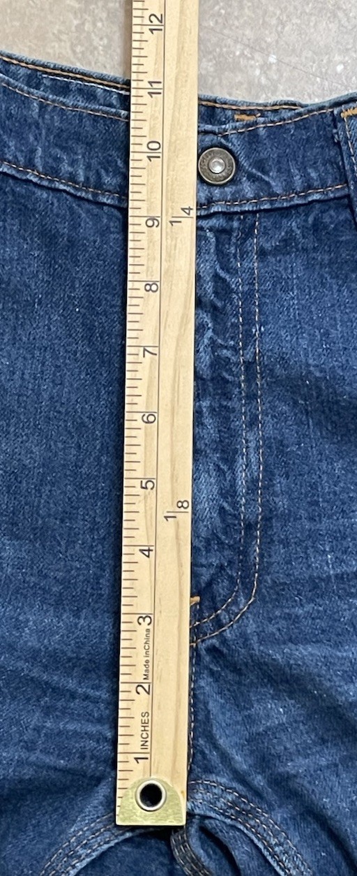 Vtg Levi’s White Label Orange Tab Jeans Custom 24×27 Scovill Zipper Snap Button