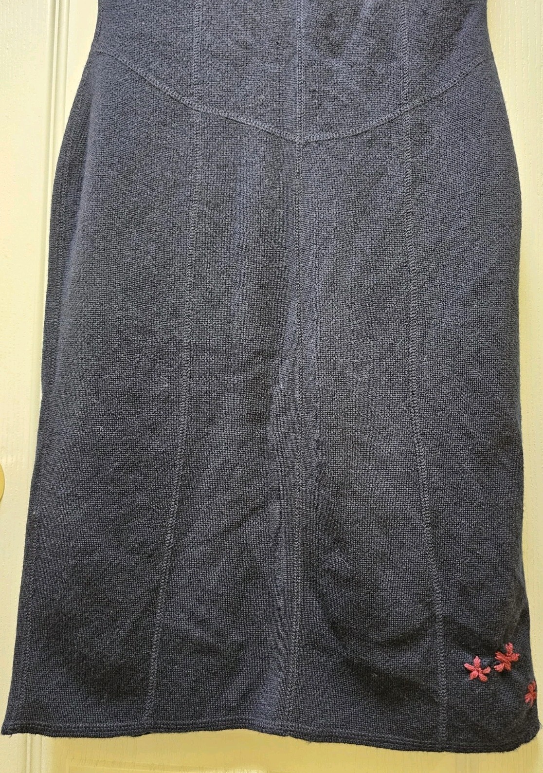 Vtg Brooks Brothers Sheath Dress Womens Medium Extra Fine Marino Wool Navy…