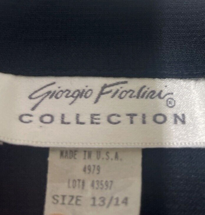 Vintage Giorgio Fiorlini Ladies Crop Jacket w/Tropical Fish ~Size 13/14~USA Made