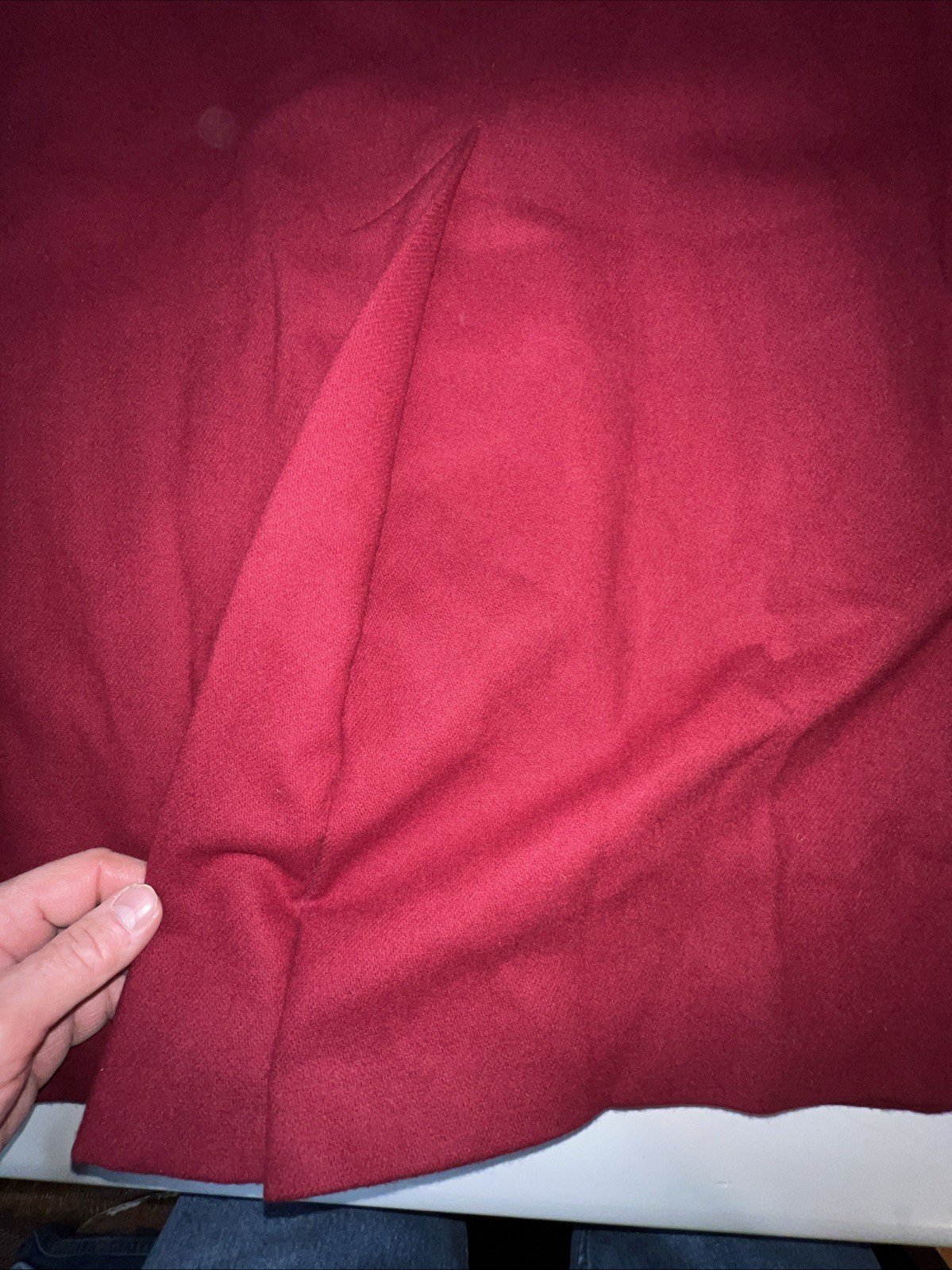Vintage Bromley collection overcoat women’s 10 wool red Double breasted lined