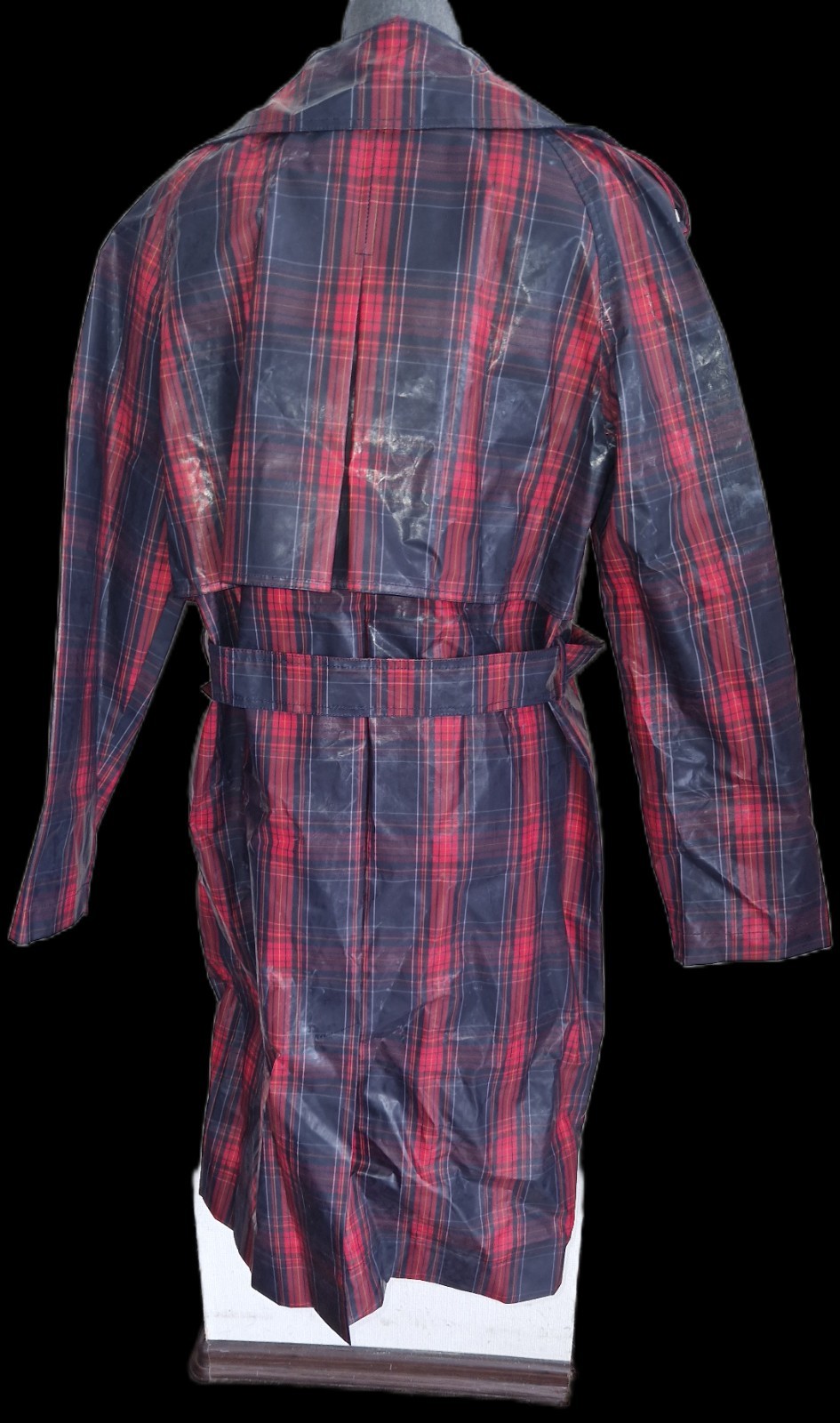 Raincoat-True Vintage-Plaid-Size 40-70s-Recycled Charlotte Eskildsen