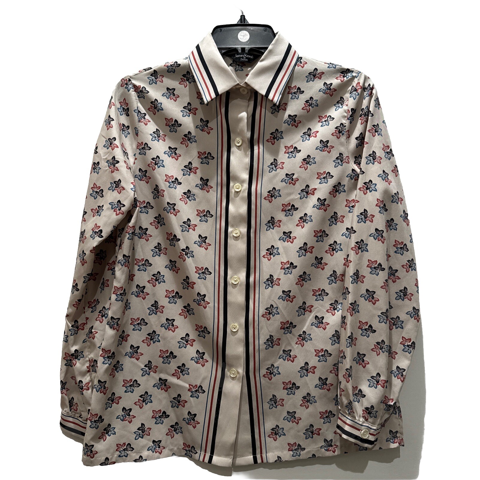 VTG James Kenrob By Dalton Womens sz10 Long Sleeve Button Down 80’s secretary