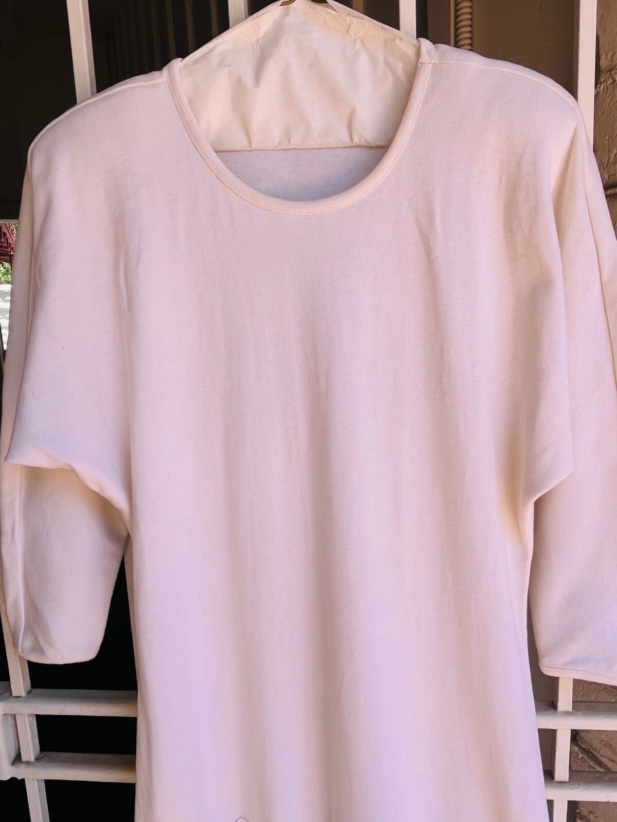 VTG 70s/80 G.Y.M. California 100% Cotton/Linen Imported Lace Ivory Maxi Dress