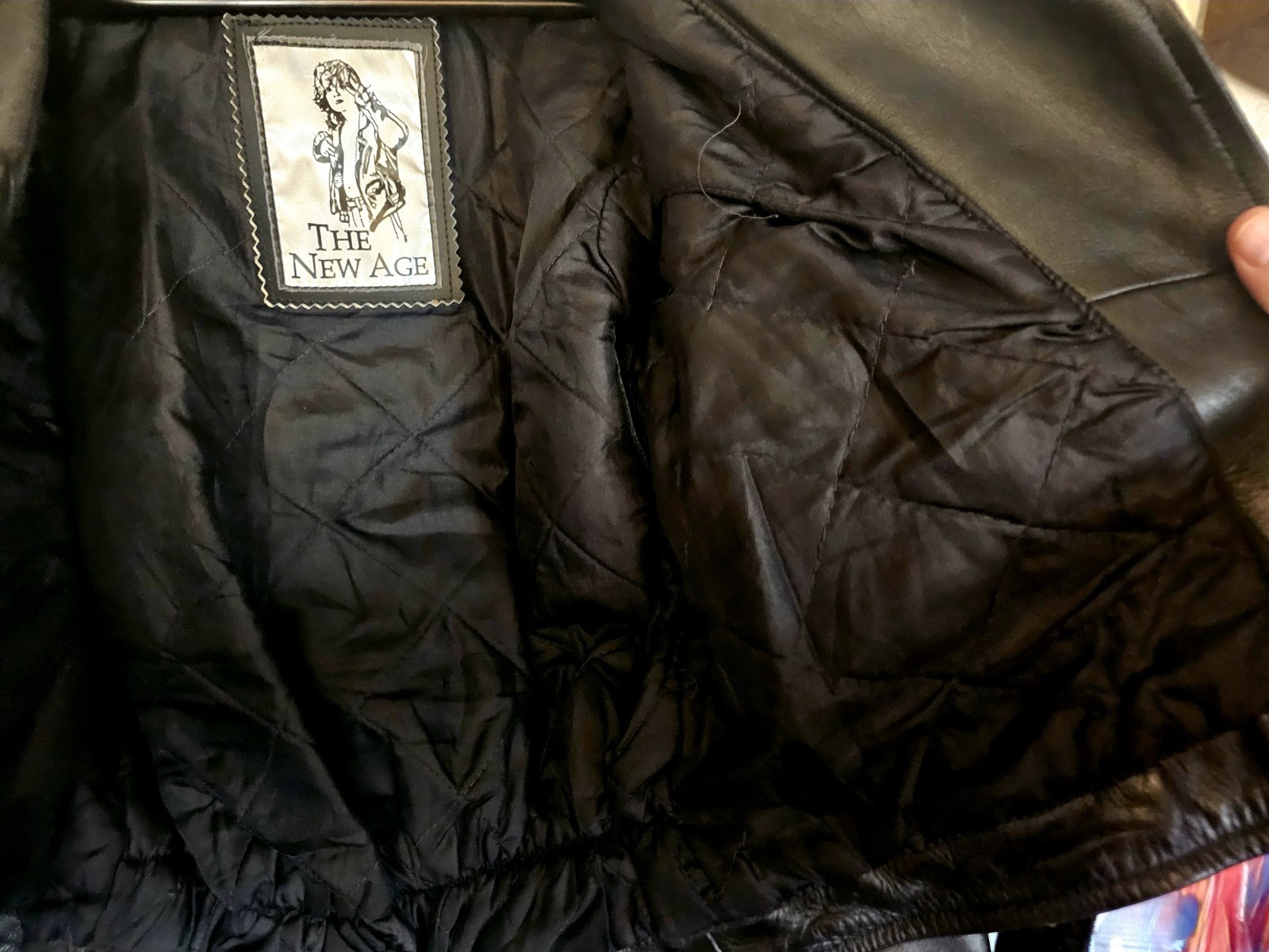 Vintage Black Soft Leather Jacket With Fringe. No Size Label, Men’s Medium.