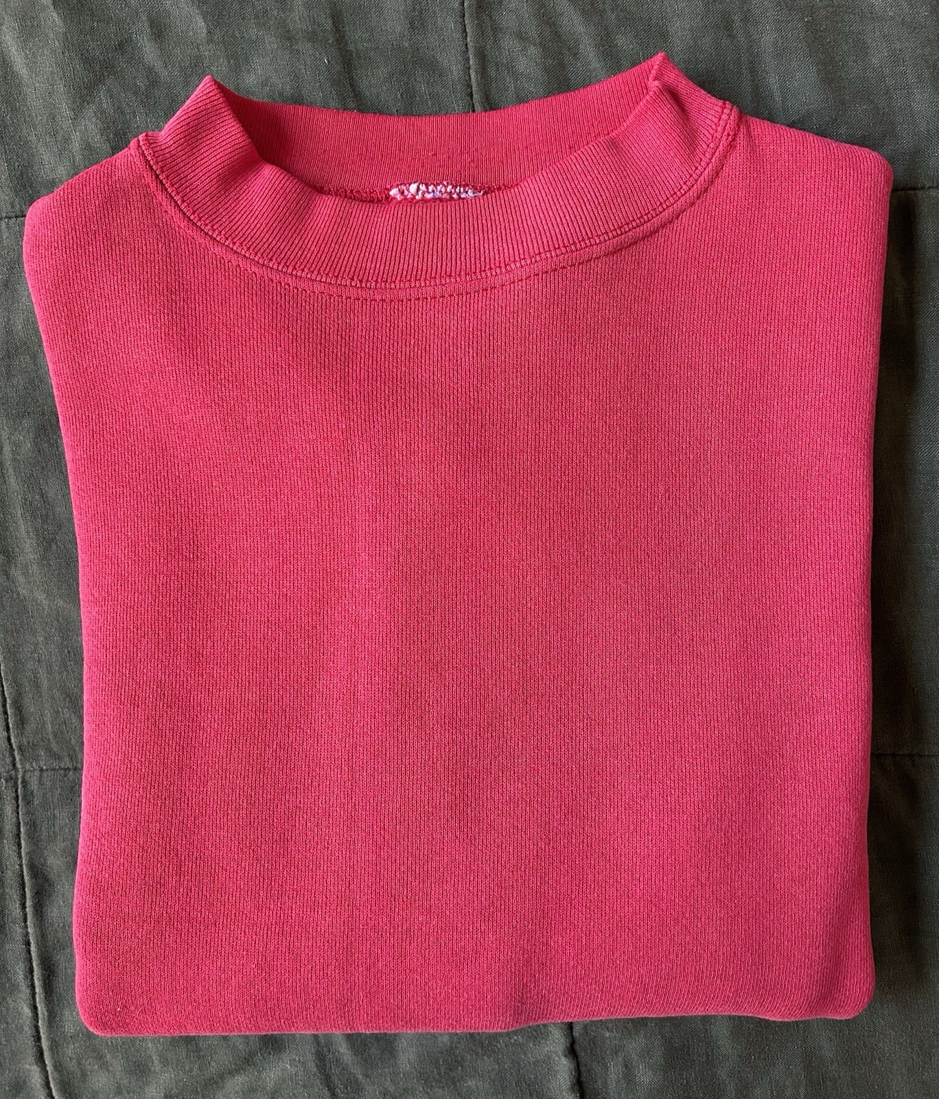 vintage 70s 80s Red sweatshirt medium, Loopwheel Construction, Cotton