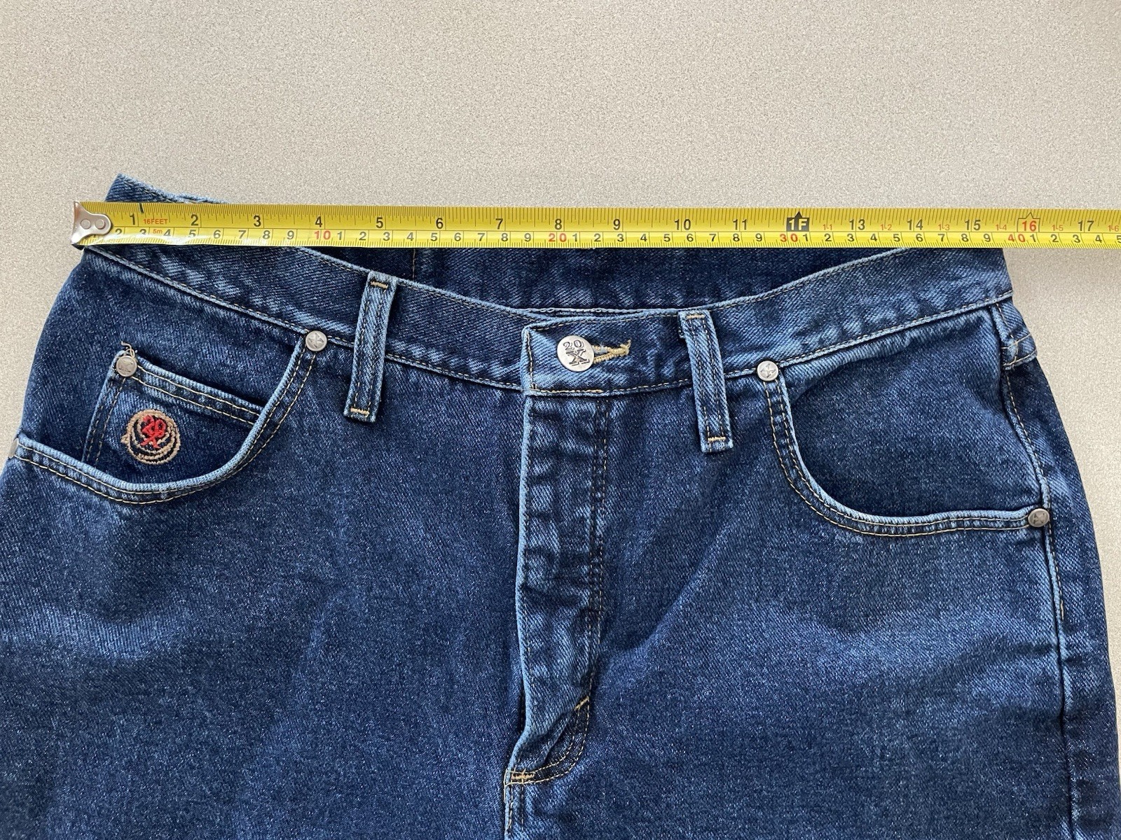 Vintage 1998 Wrangler 20X Rodeo Jeans Women’s Size 13/14×34 (see measurements)