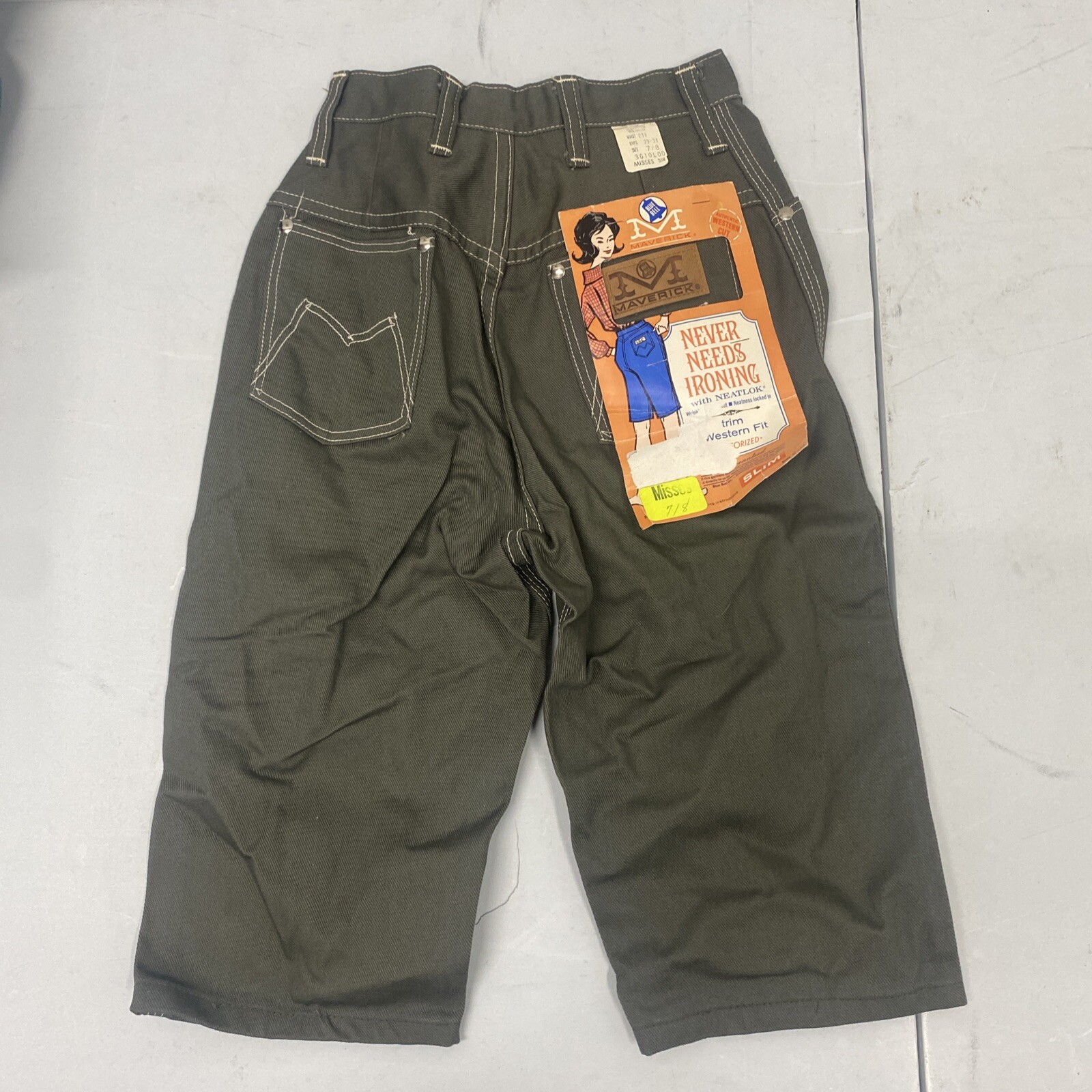 Vintage Maverick Sanforized Shorts Blue Bell Deadstock 50s 60s Rare Western Cut