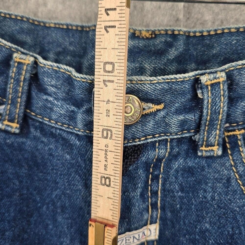 Vintage Zena High Waisted Mom Jeans Blue Tapered Leg Made in USA Womens Size 5