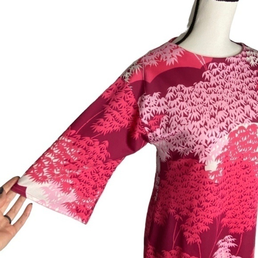 Vintage Tori Sport Tunic Dress Retro Honolulu Hawaiian Pinks White Size S