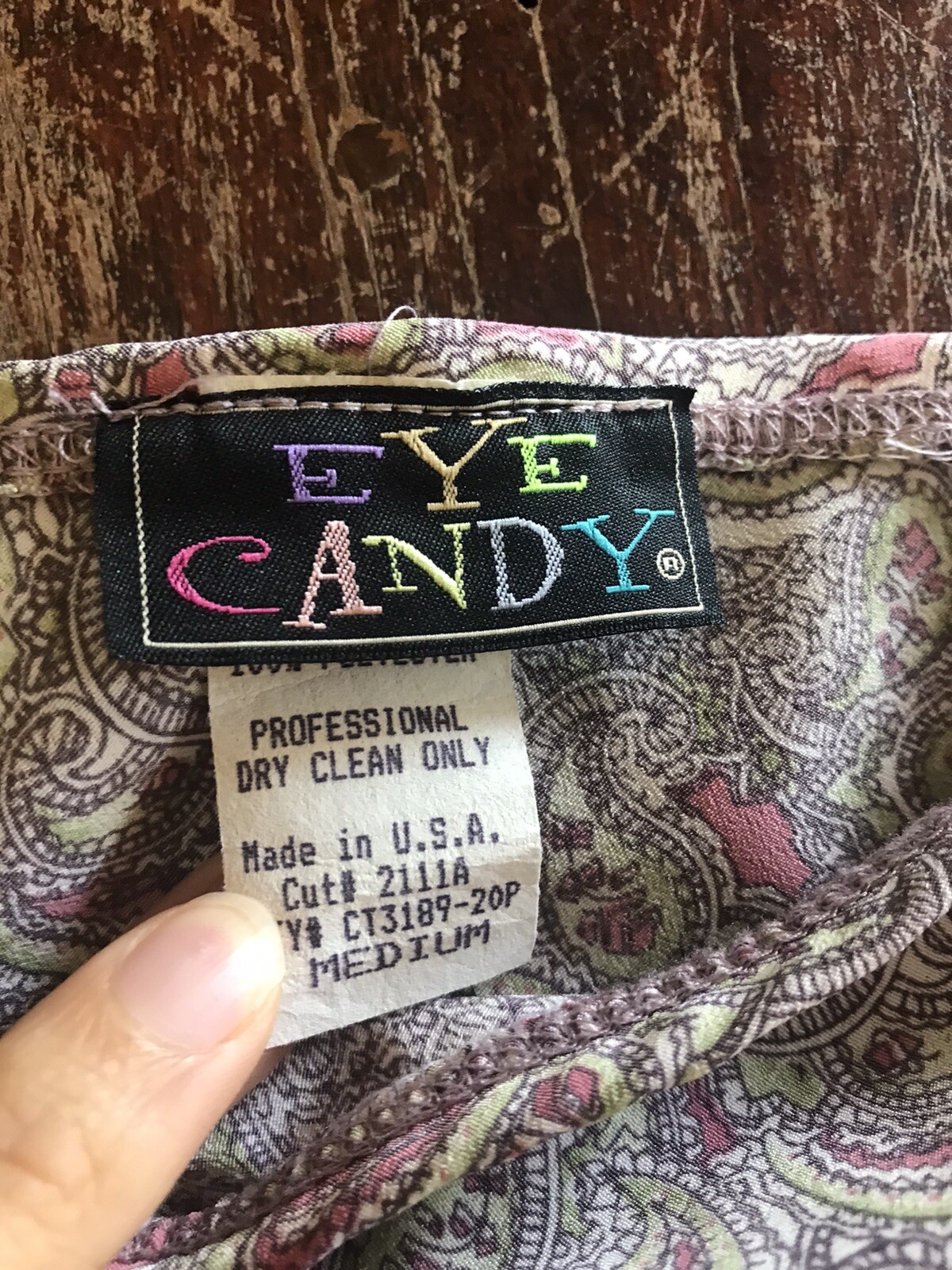 vtg 90’s pink & green paisley skirt eye candy simple classic 90s look boho