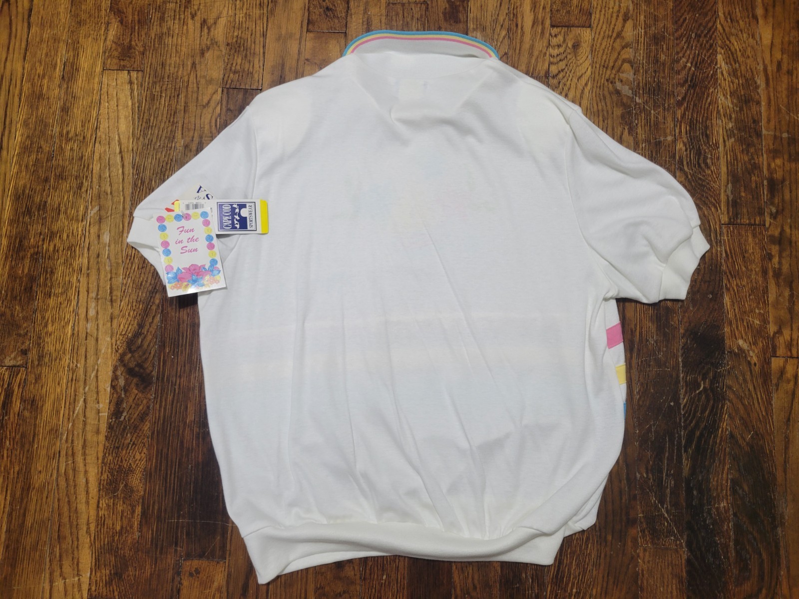 NEW NOS Vintage 80s 90s Cape Cod Sportswear Womens Beach Shirt Grandma