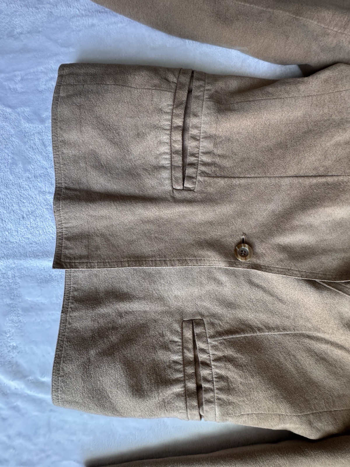 Vintage 70s Count Romi Ultrasuede Blazer Jacket Taupe Tan USA Made ILGWU S M⁠