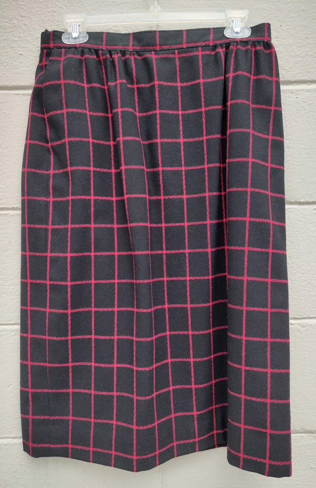 Amazing Pendleton Vintage 1980’s Power Suit Skirt & Blazer Window Pane Plaid 14