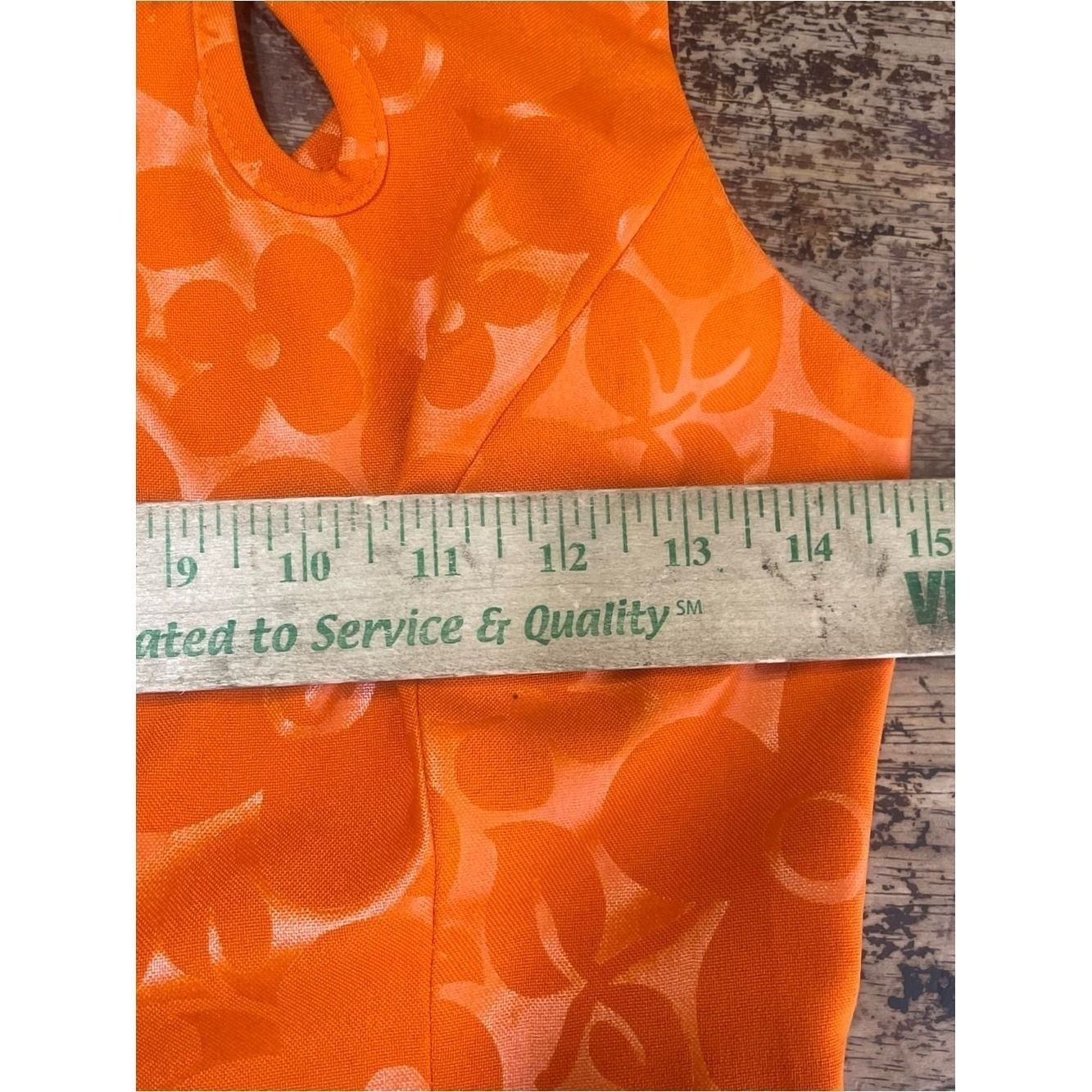Vintage Nanette Lepore Mod Retro Mini Sheath Dress Floral Jacquard 2 Orange