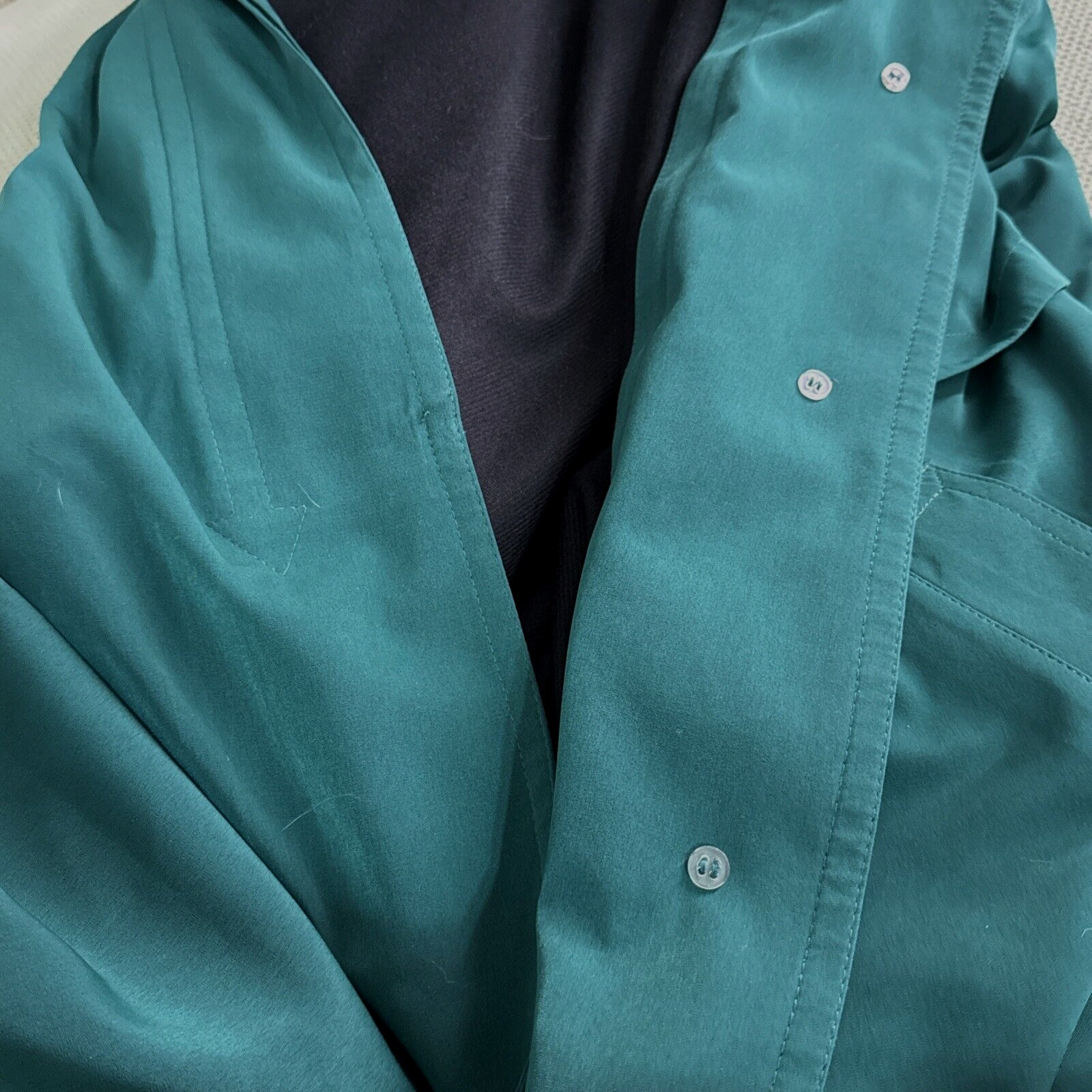 Vintage Misty Harbor Rare Made In Russia Trench Coat Woman Sz 14 Full Zip Liner