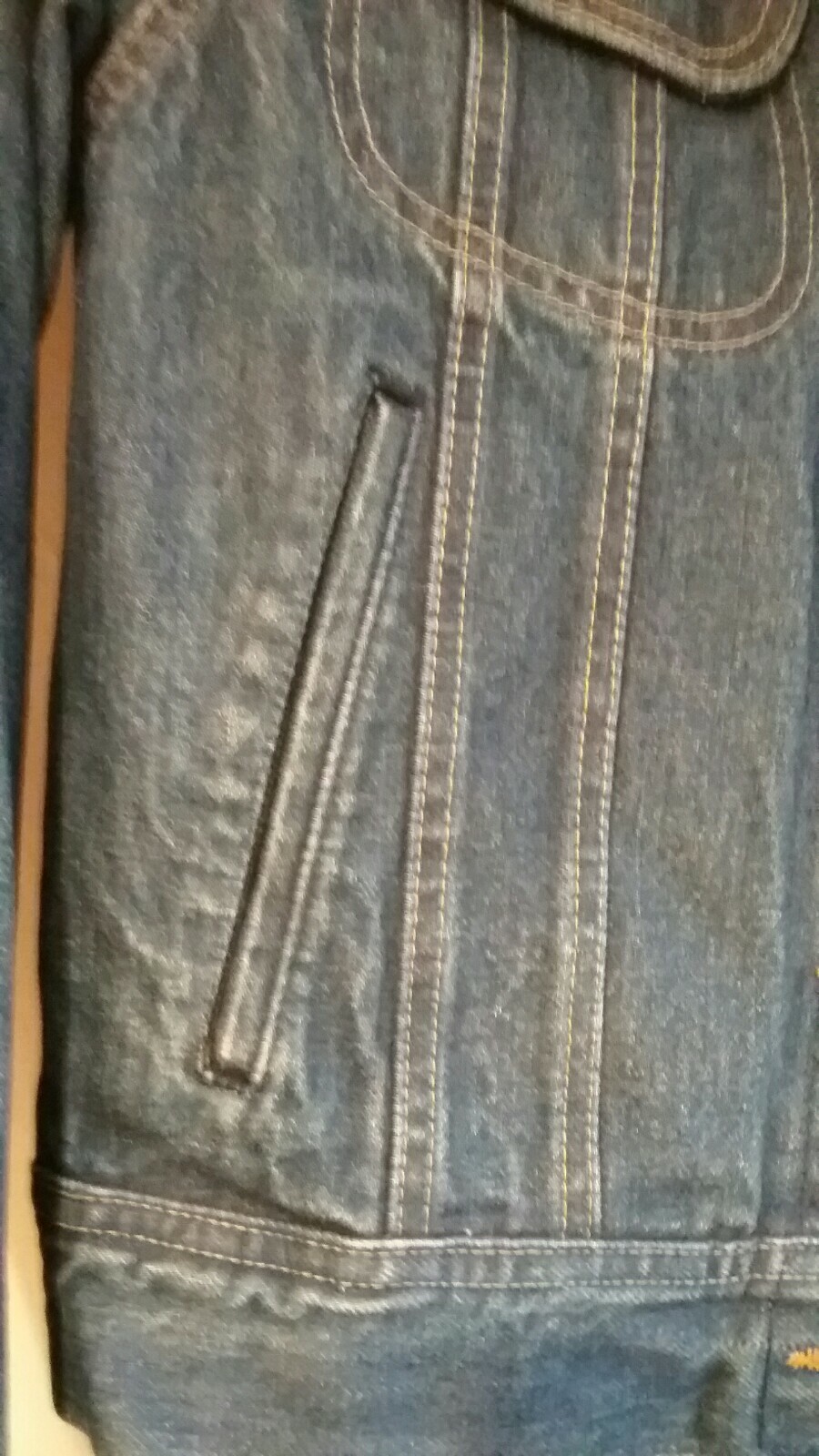 Vtg Small S 7 Ms Lee Usa Trucker Rocker Grunge Punk Biker Denim Jean Jacket Usa