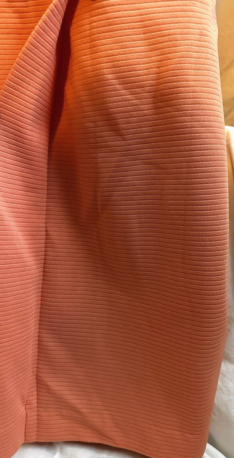 CAY ARTLEY VNTGE TANGERINE ORANGE 60s MOD GOGO MID TEXTURED CHEMISE SHIFT DRESS