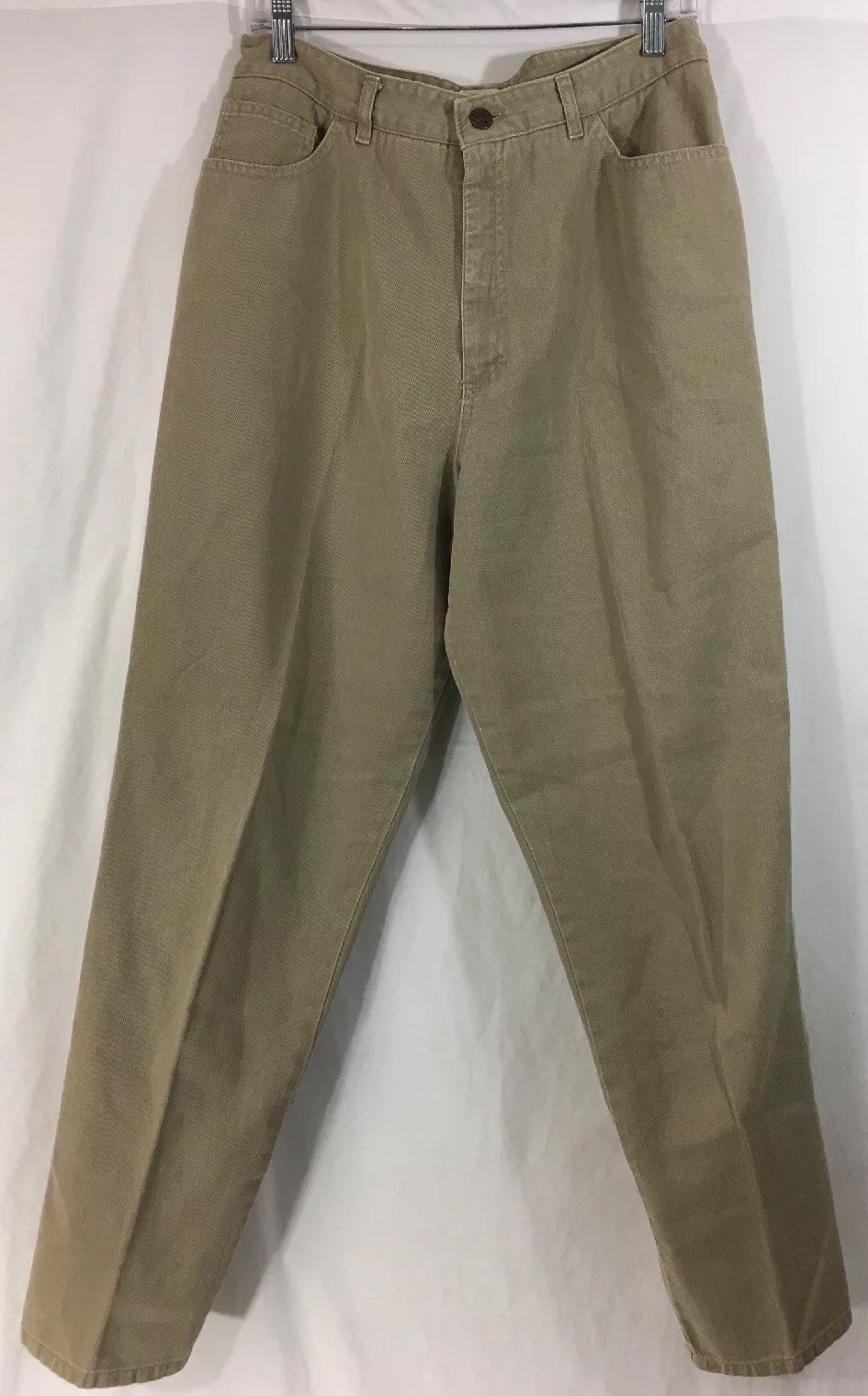 Vintage Womens Gotcha Covered Jeans Light Brown/ Tan Size 14 (32X30) Rise 13″
