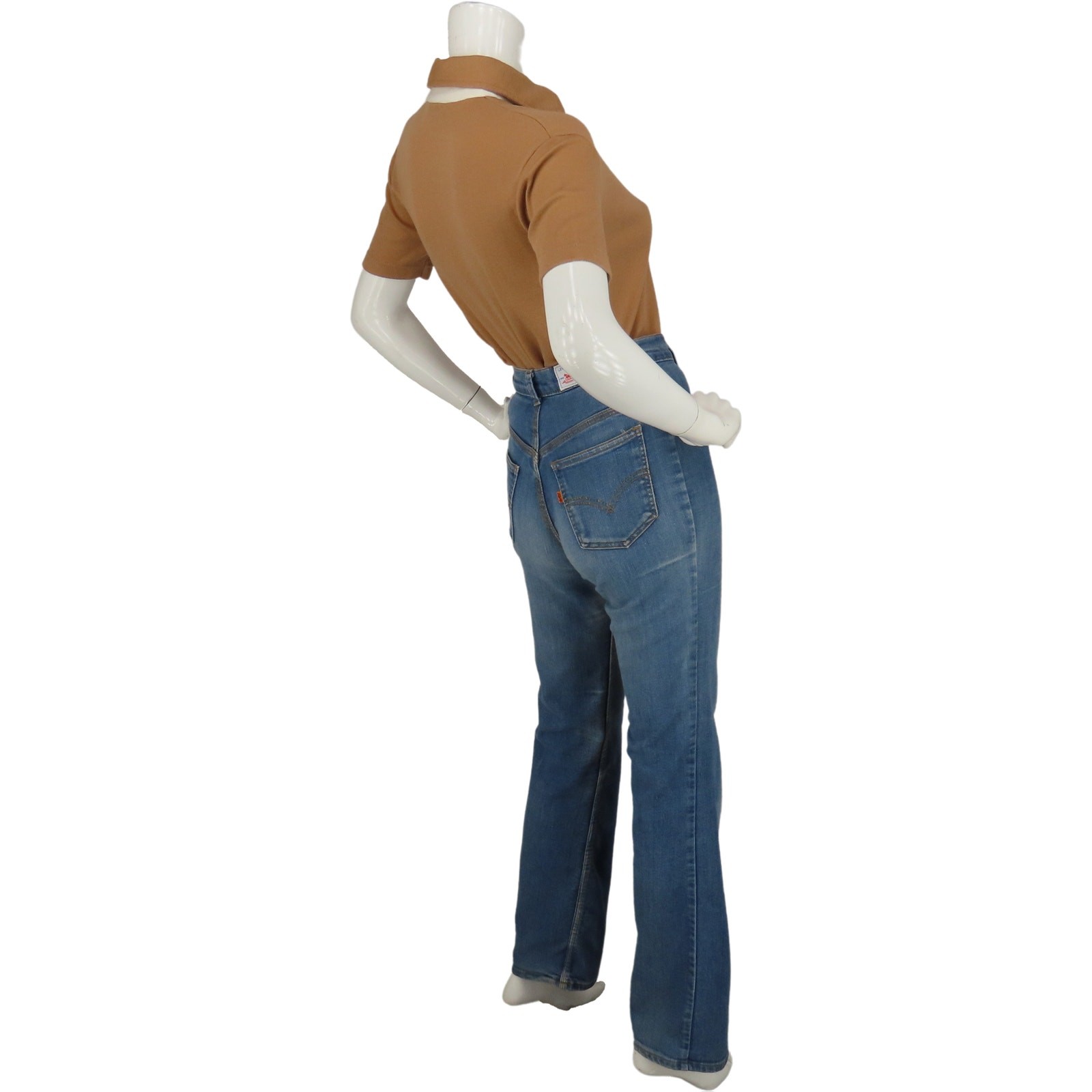 Retro Camel Polo w/ Artistic Pocket & Soft Collar