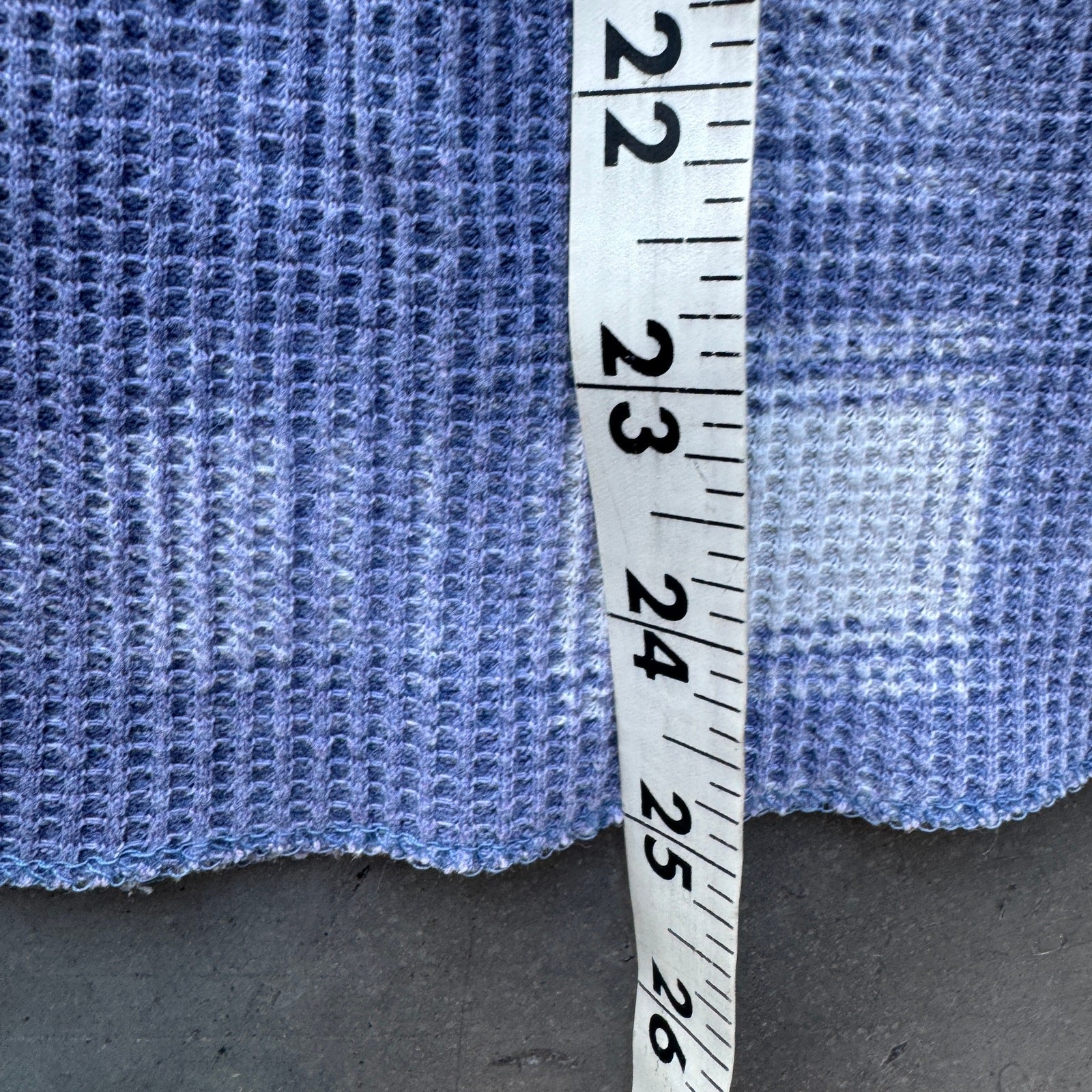Vintage Y2k American Eagle Plaid Waffle Thermal Knit Longsleeve Henley Medium