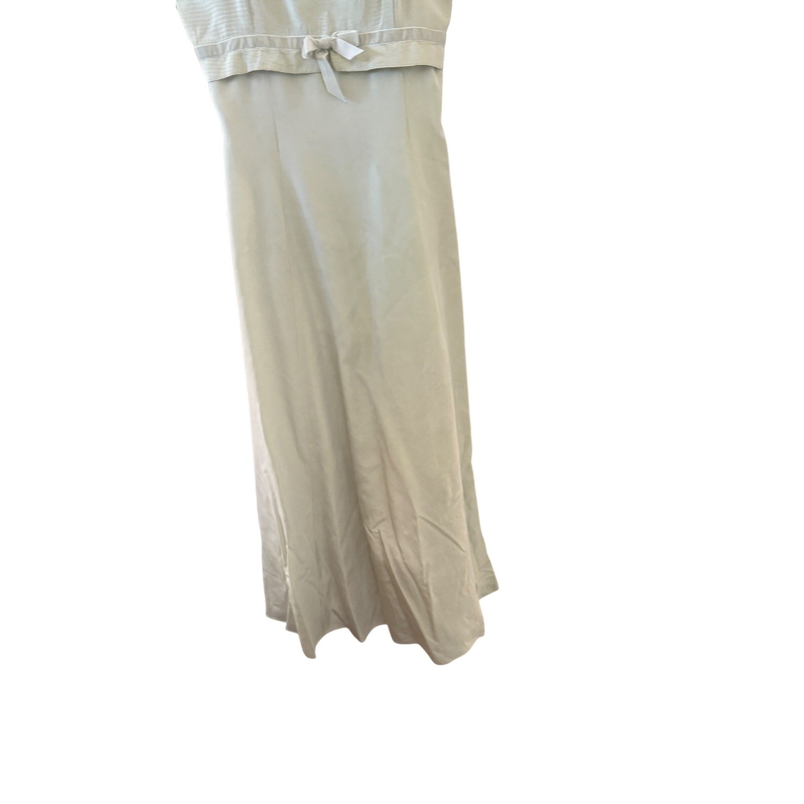 Vintage Jessica McClintock Gunne Sax Vintage Green Maxi Dress Wedding 7/8