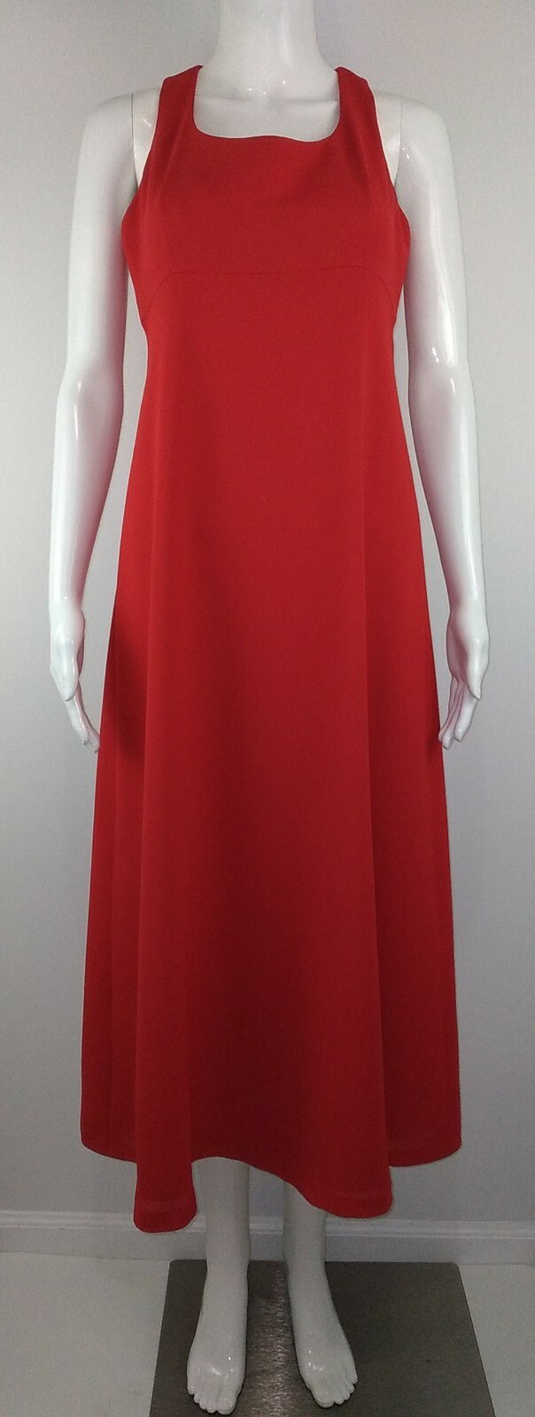 Nicole Miller New York City A-line Sleeveless Dress VTG Union Made USA Red Sz 6