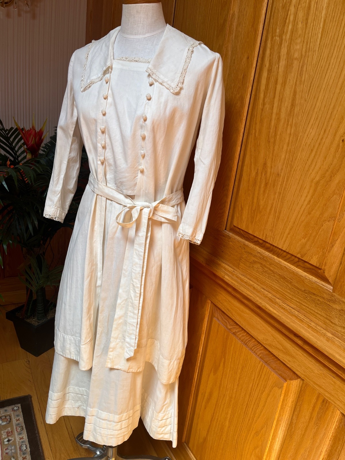 Antique Victorian Top and skirt, with a tie belt