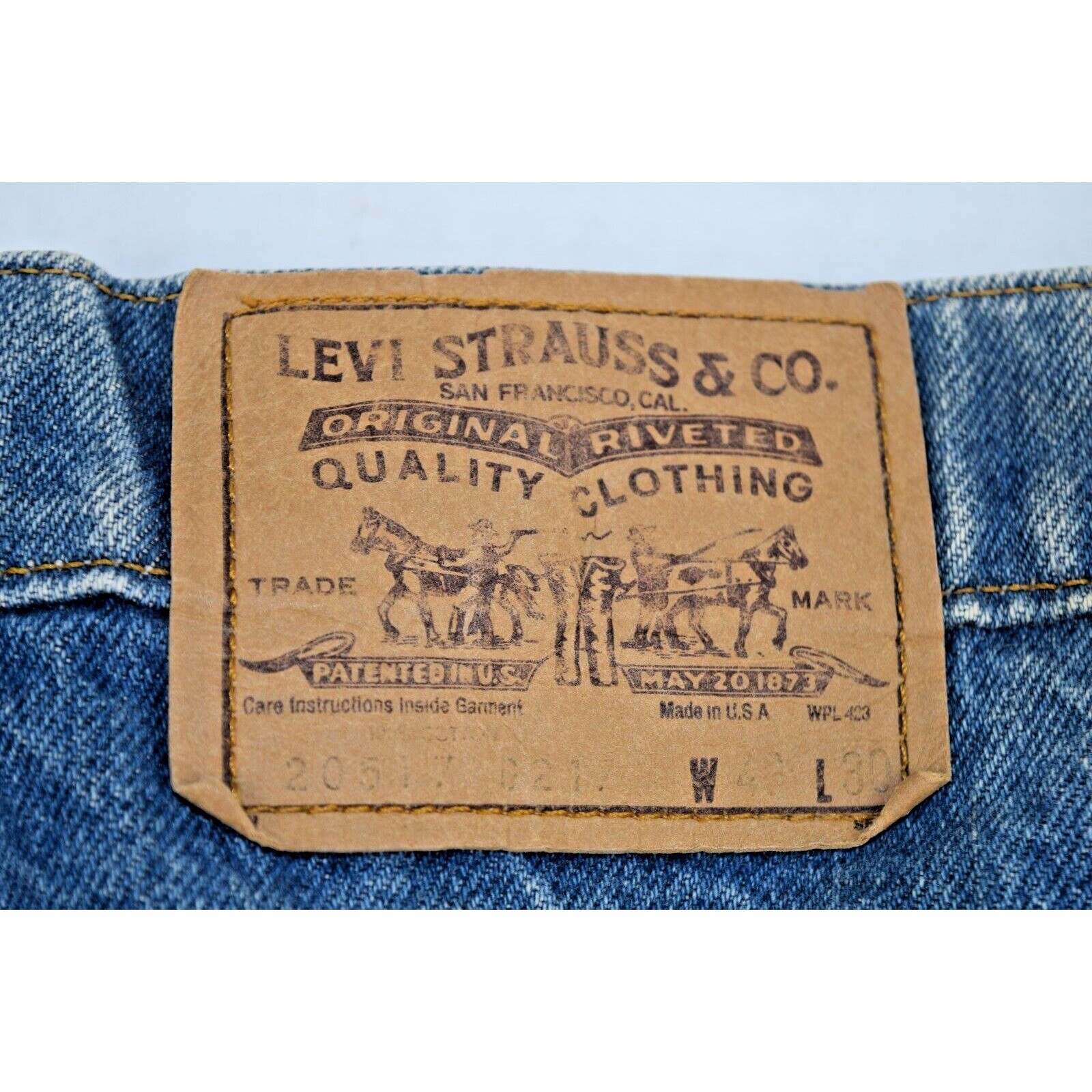 Vintage Levis 517 Jeans 36 x 29 80s Boot Cut 20517 0217 Orange Tab Made USA 1986