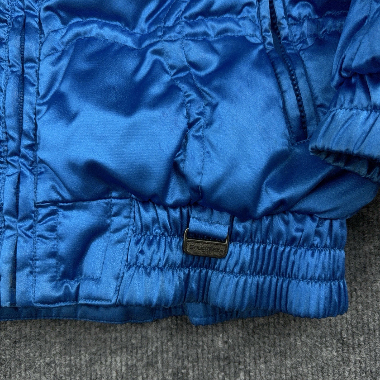 Vintage 80s 90s Snuggler by Kaelin Shiny Blue Down Puffer Ski Jacket US6
