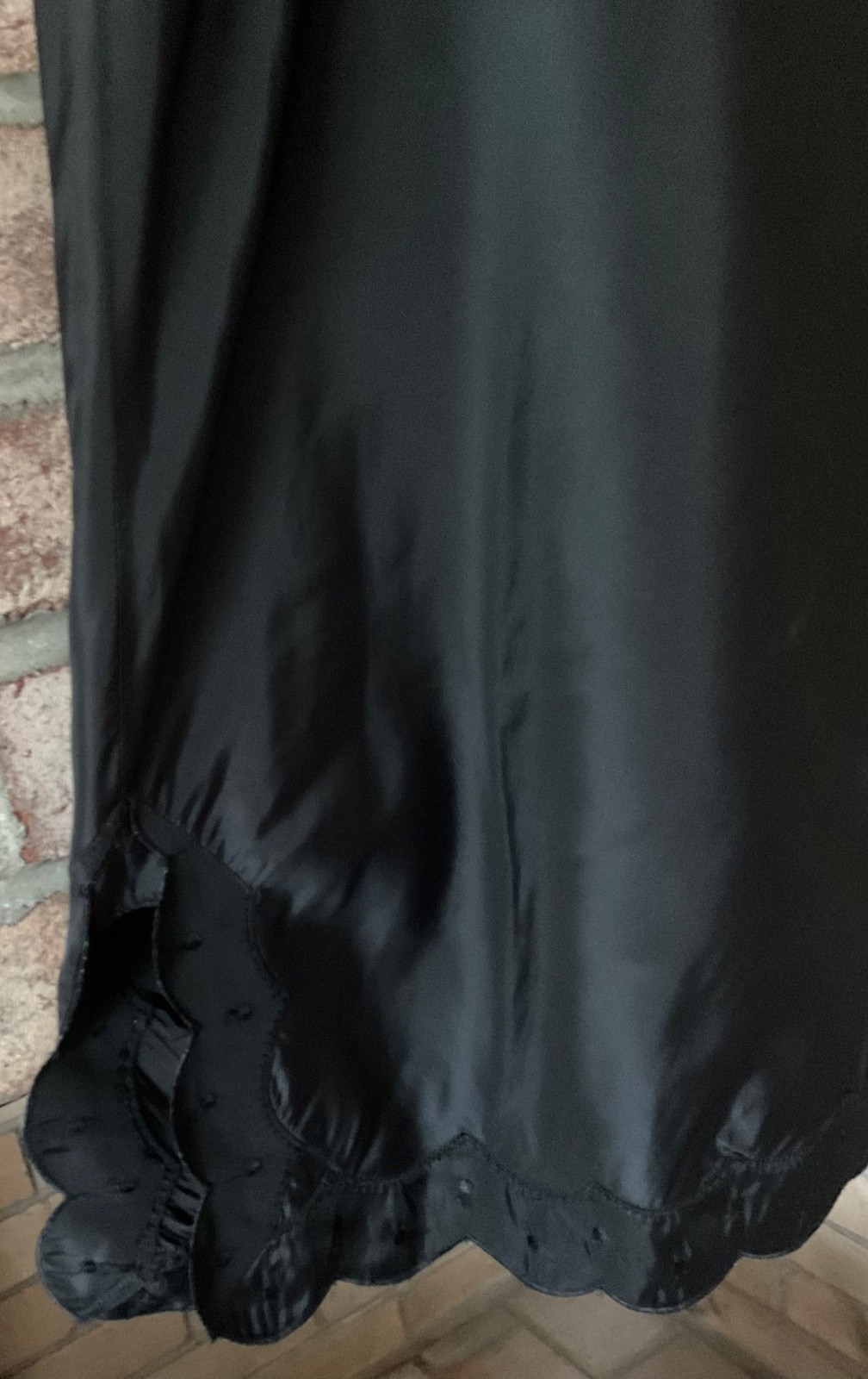 VTG BARBIZON TAFFETA BLEND 'TAFREDDA’ 'CANDIE’ SZ 9 BLACK FULL SLIP MINT UNWORN