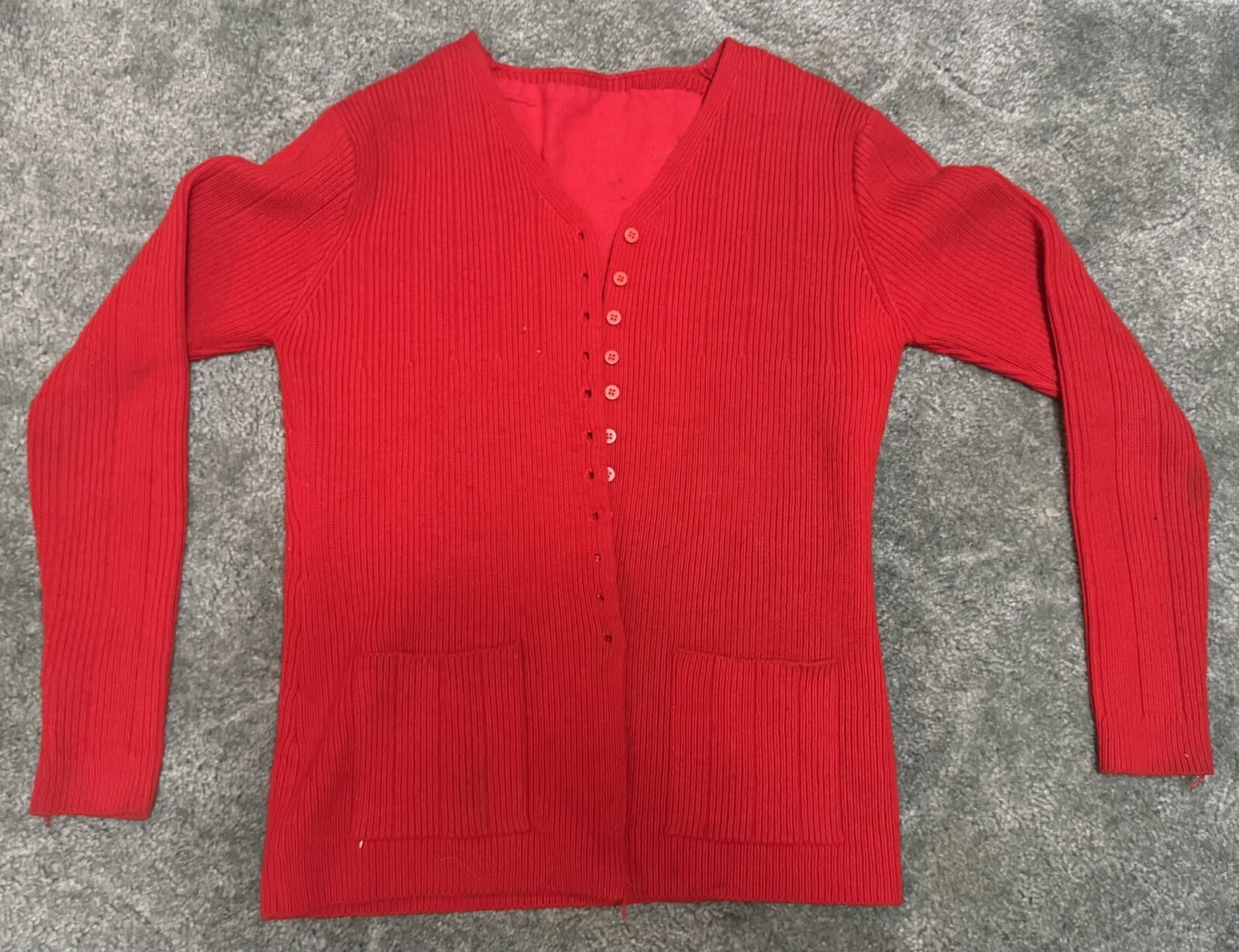 Vintage Olive Oyl Popeye Red Sweater Small – Spinach Juice Homemade Sewn