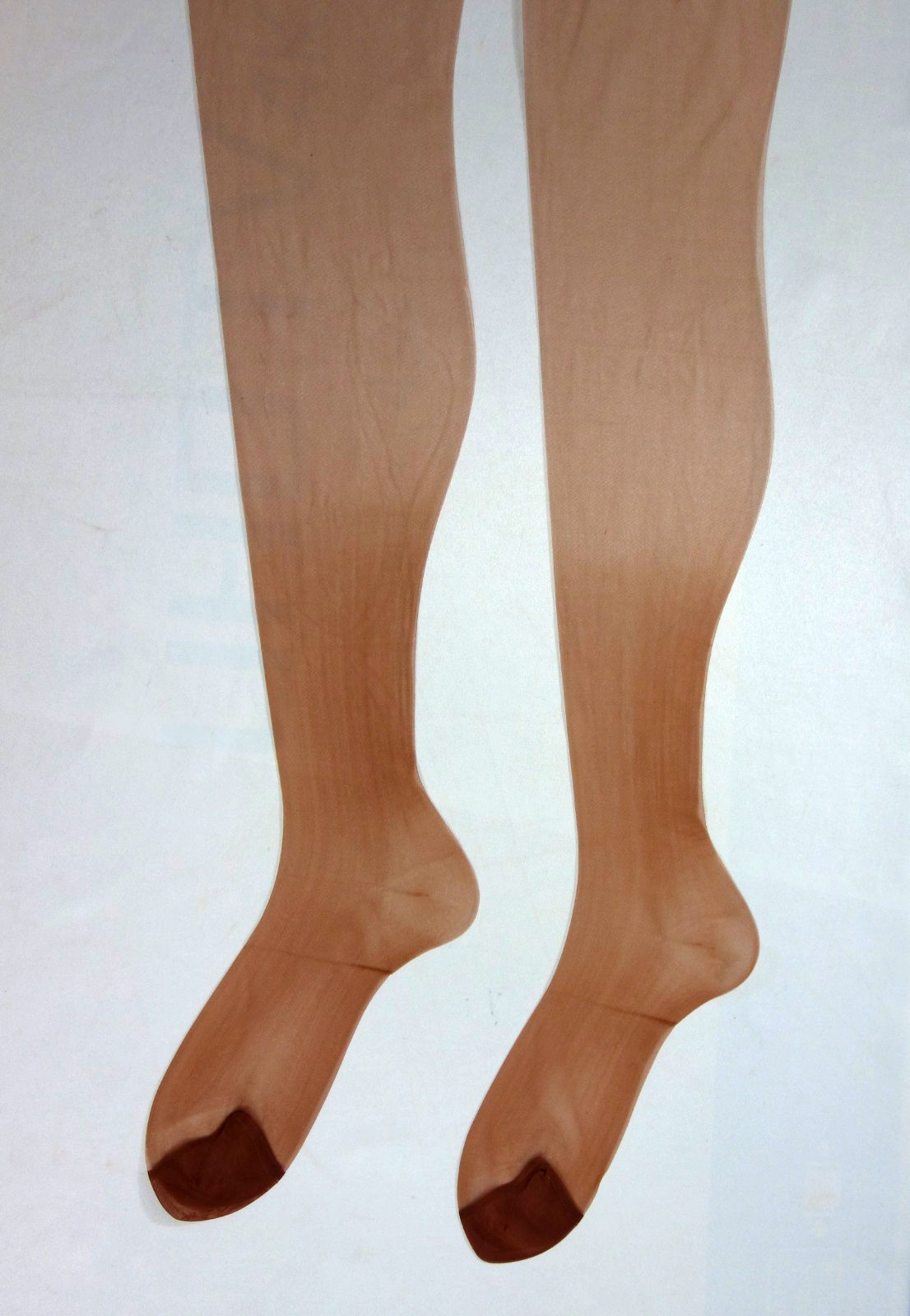 5 PR BOXED VINTAGE~PARK LANE~10.5 RT 15 DENIER SHEER NYLON STOCKINGS BROWN TOAST