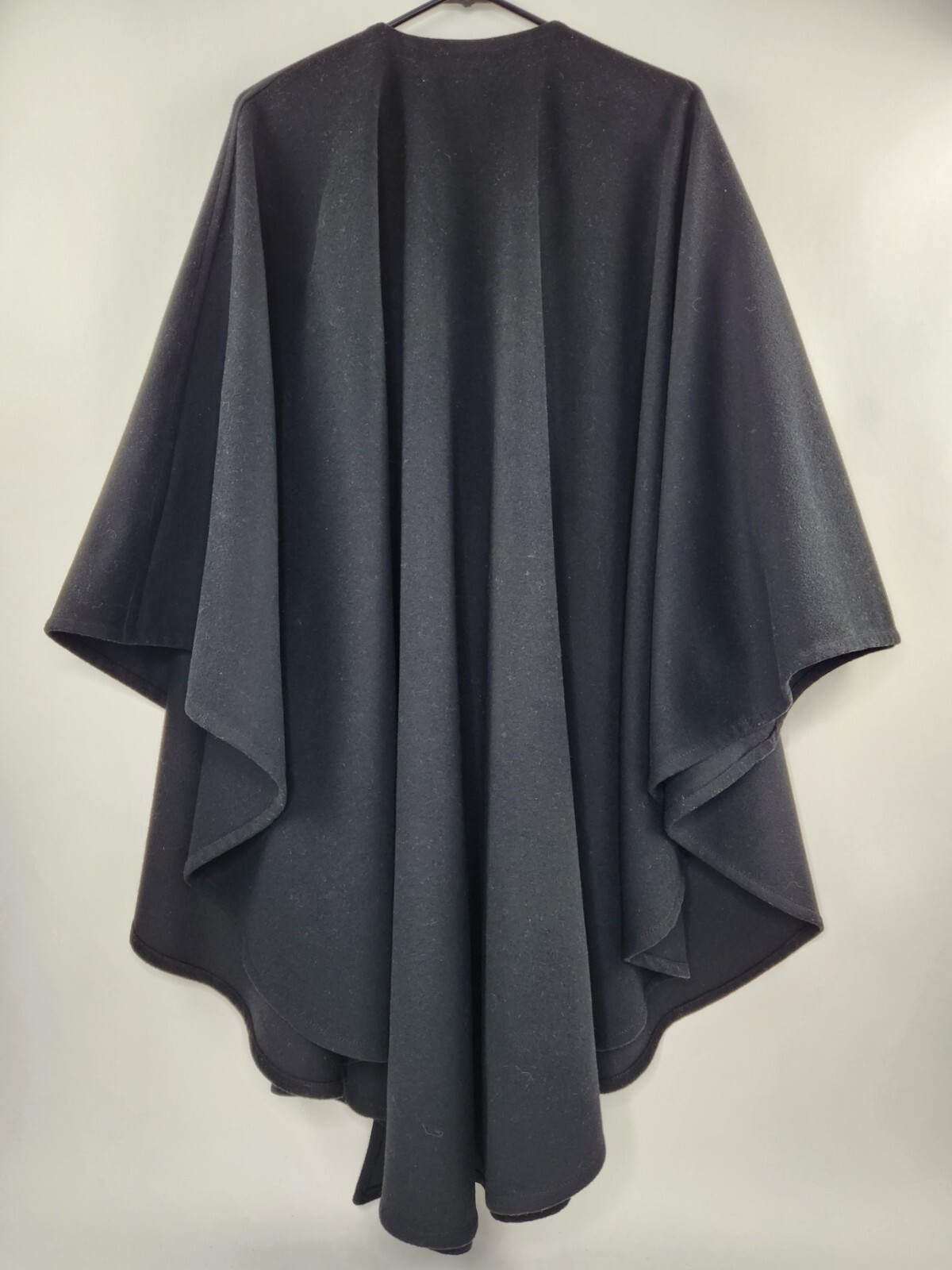 Ted Lapidus Poncho VTG RARE Black Made in France Boutique Haute Couture Paris