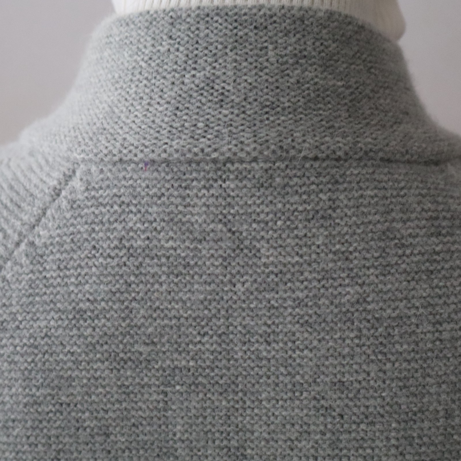 Vtg Women’s Jones New York Cardigan Sweater Heather Gray, Black Sz Lg